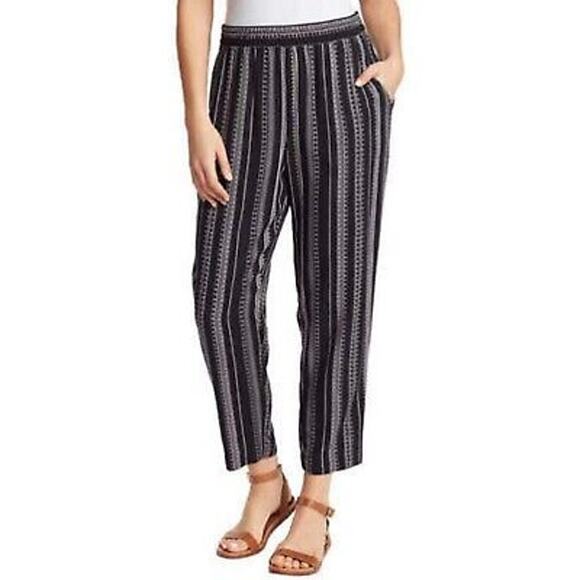 Jessica Simpson Elastic Waist Pull On Cadie Baggy Wide Leg Ankle Pants Large - Picture 1 of 5